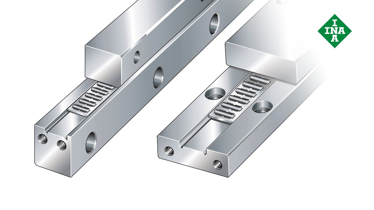 Schaeffler linear guides: J and S guideways with needle roller flat cage
